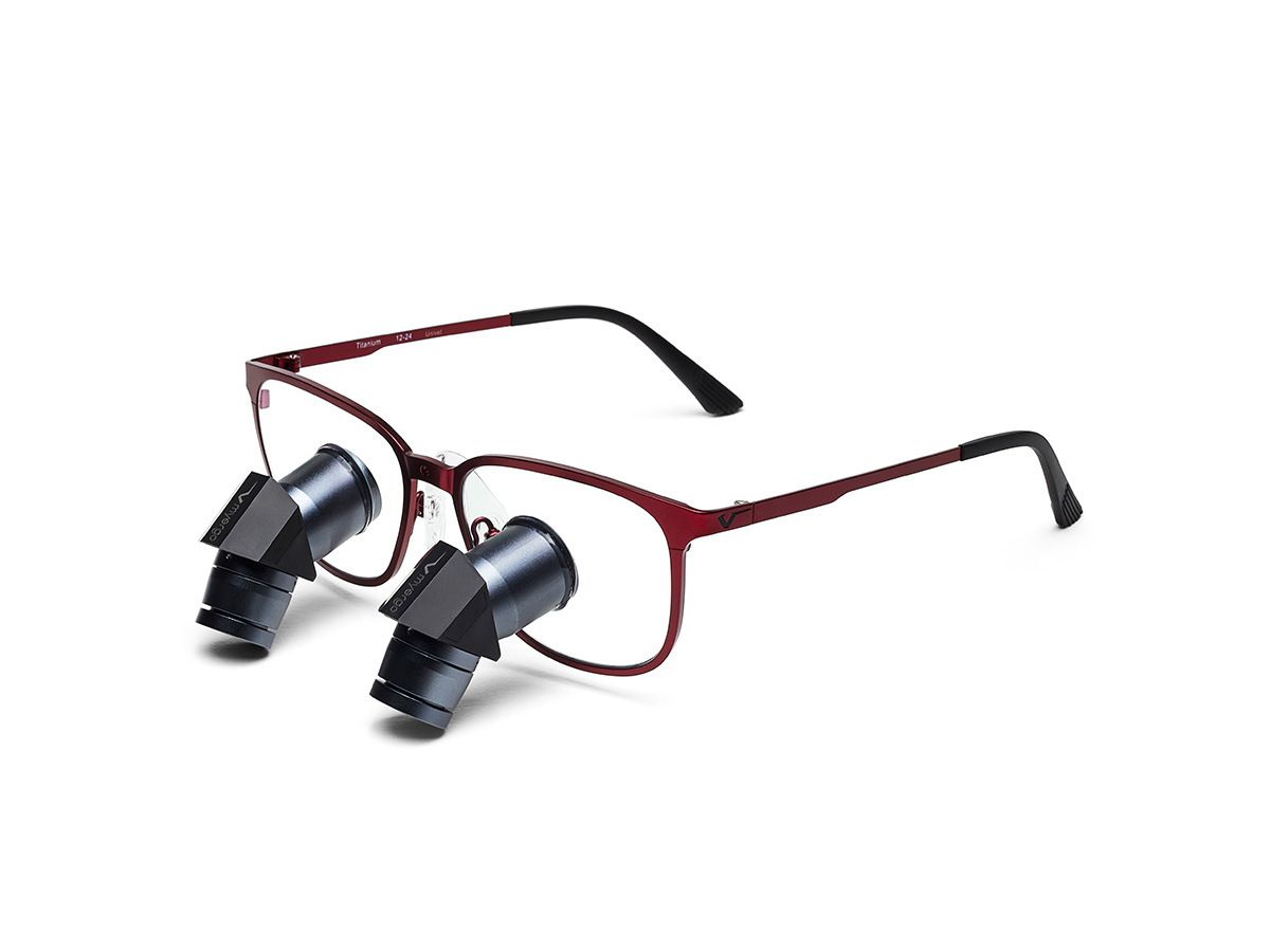 MyErgo TTL RFR. Lupe 3,5x500 mm REGENT (square) - burgunder