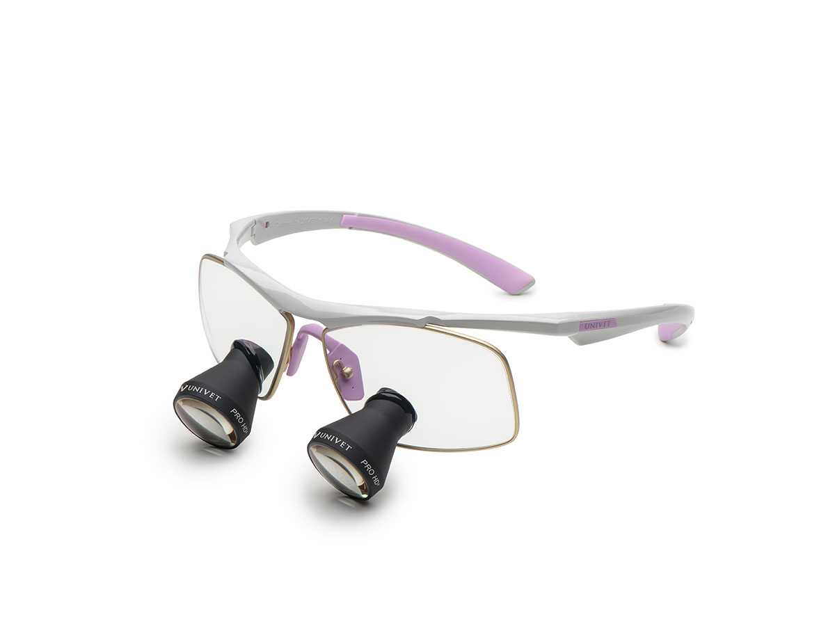 Techne GO, Galilei TTL Lupe 2,5x350, Größe M – weiß/Wisteria