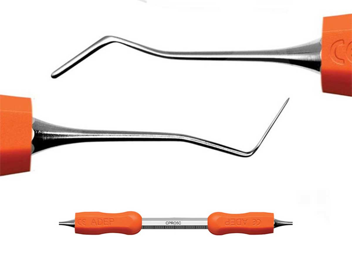 von Sontagh CPRO5C – Gerader Klassikspatel, flexibel-scharfer, mit ADEP-Griffen – Orange